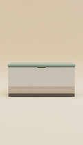 Resin storage chest with modular compartments