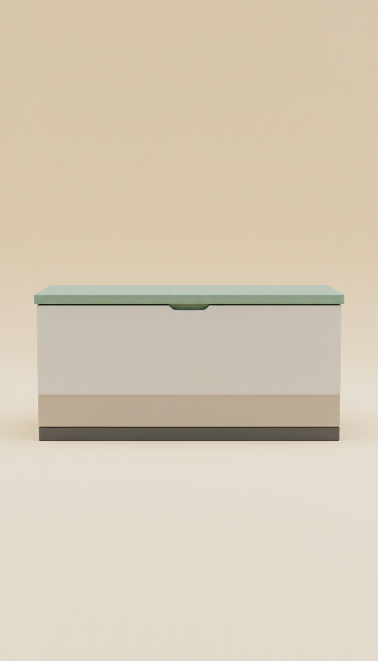 Resin storage chest with modular compartments