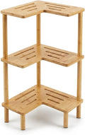 3-Tier Bamboo Corner Shower Caddy Stand