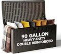 90-Gallon Double Layer Resin Deck Box