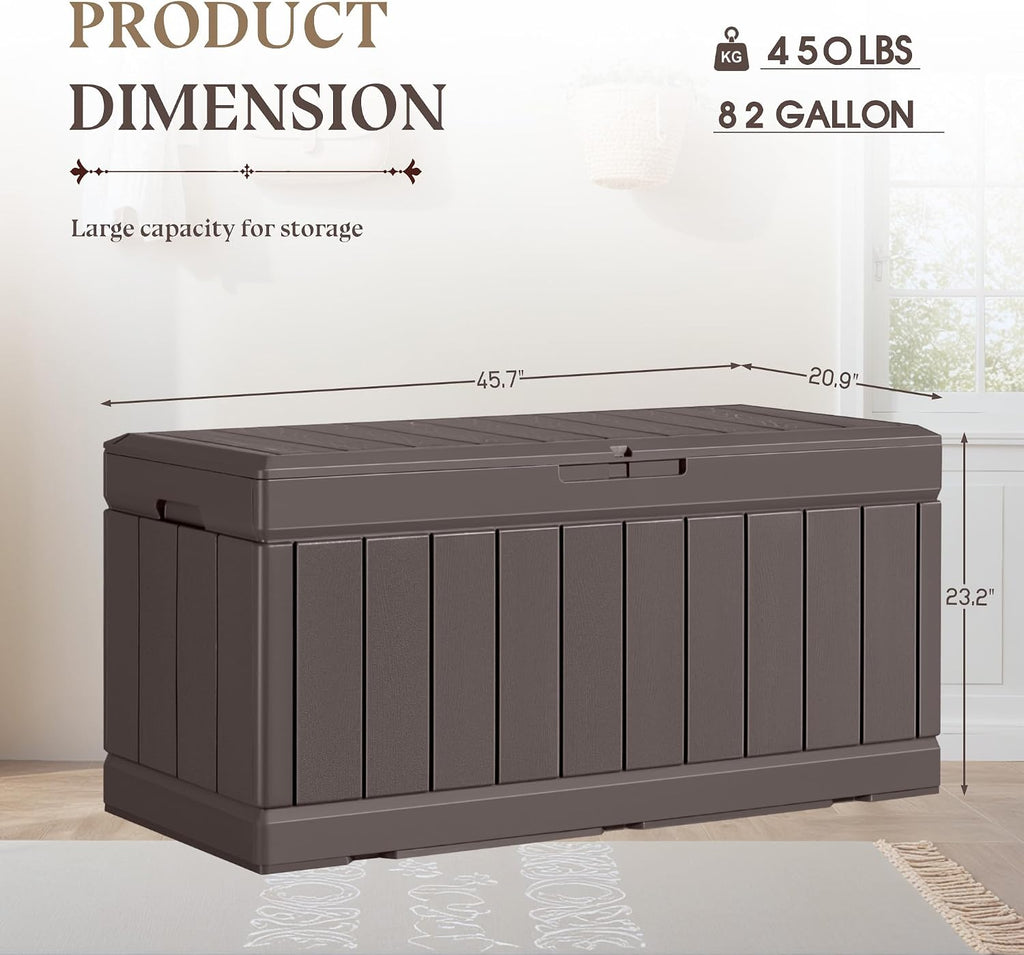 Brown Resin Storage Shoe Bench
