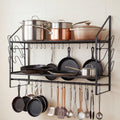 39.4in 2-Tier Wall Mount Pot Rack