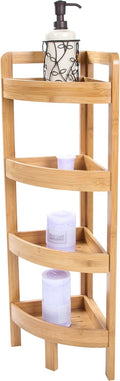 4 Tier Bamboo Corner Shelf
