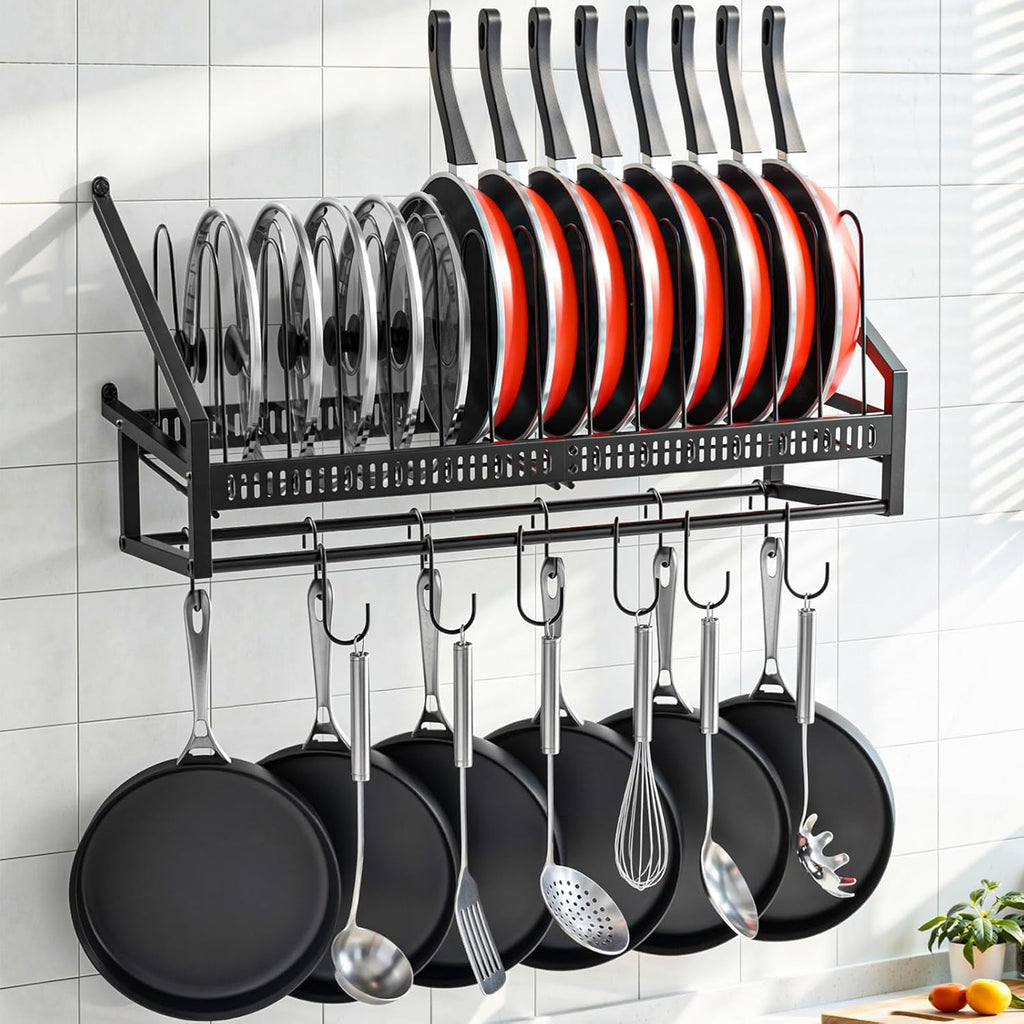 24.8" Wall Mount Pan Lid Rack