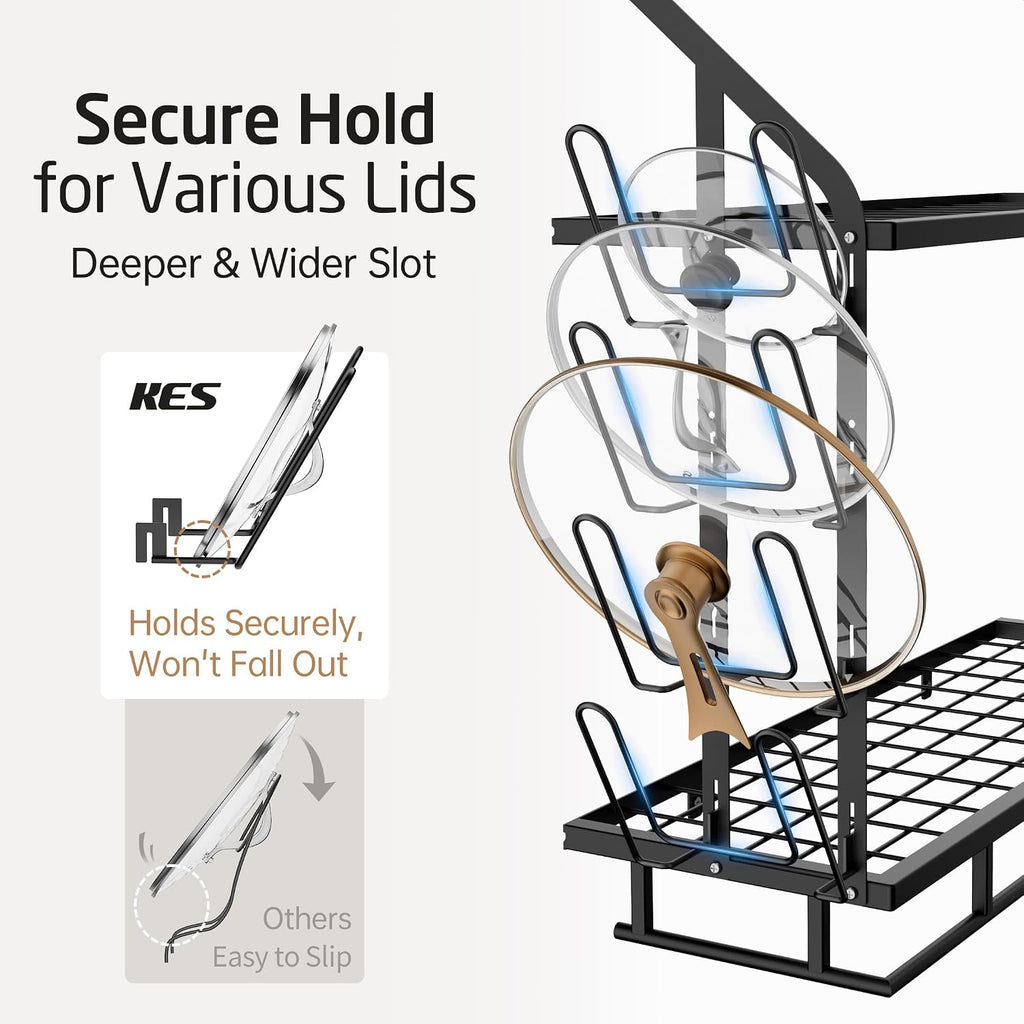 30" 2-Tier Wall Mount Pot Rack