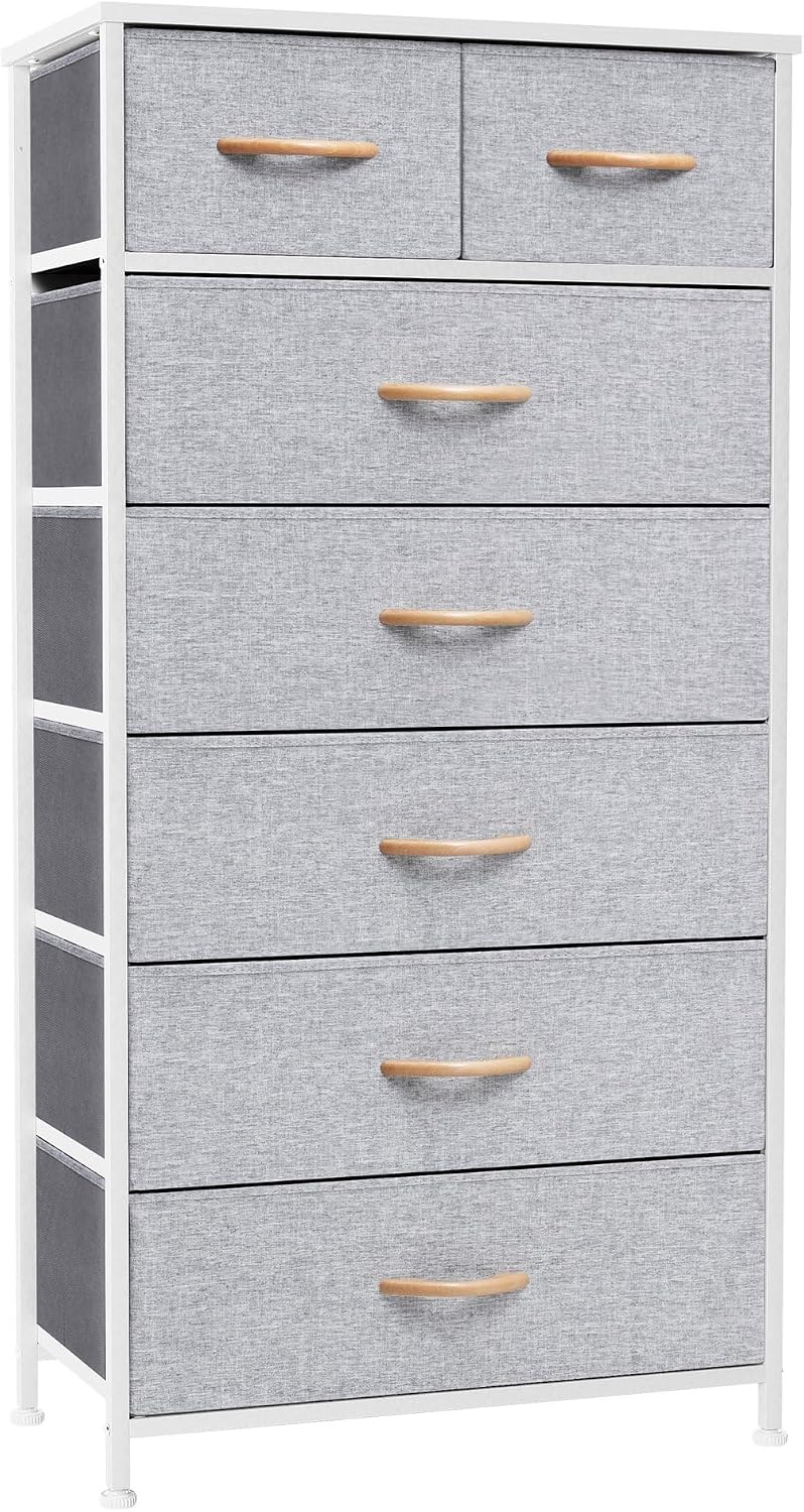 Crestlive Light Gray 7-Drawer Storage Tower