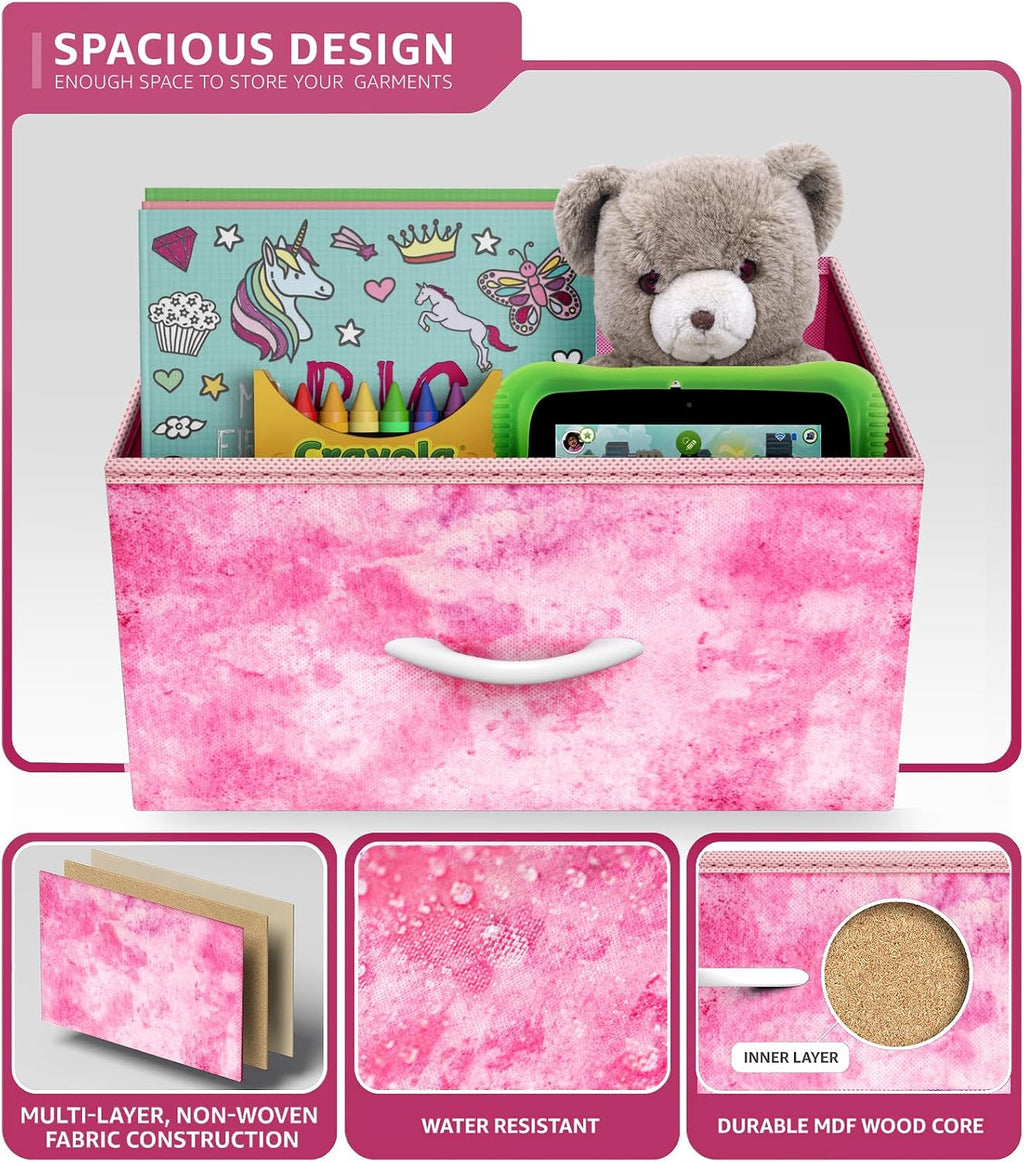 Sorbus Tie-dye Pink 5-Drawer Kids Dresser
