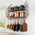 30" 2-Tier Wall Mount Pot Rack