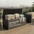 Brown 200 Gallon Resin Deck Box