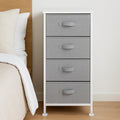 Basics White Fabric 4-Drawer Storage Unit