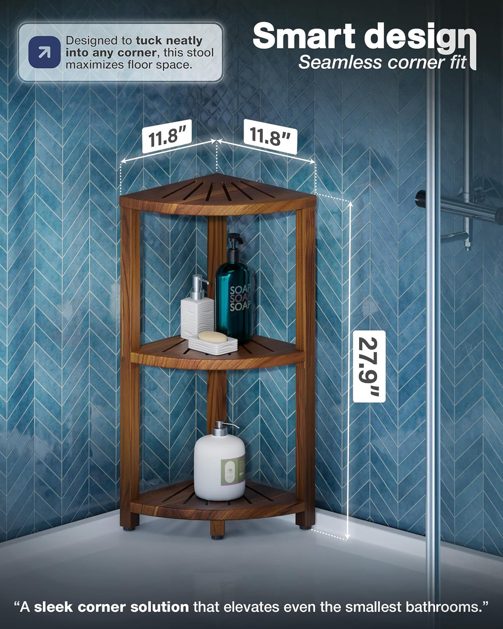 3-Tier Corner Shower Caddy Stand