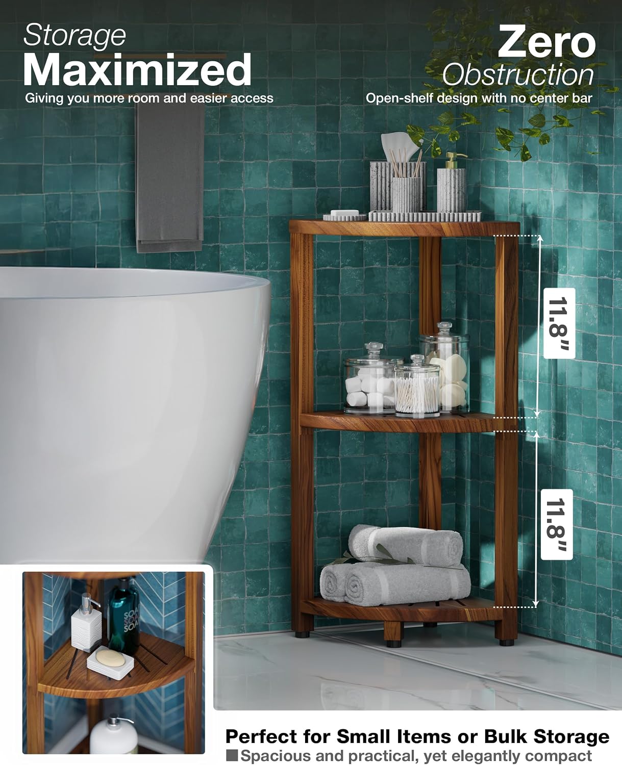 3-Tier Corner Shower Caddy Stand