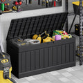Devoko Black 78 Gallon Resin Deck Box